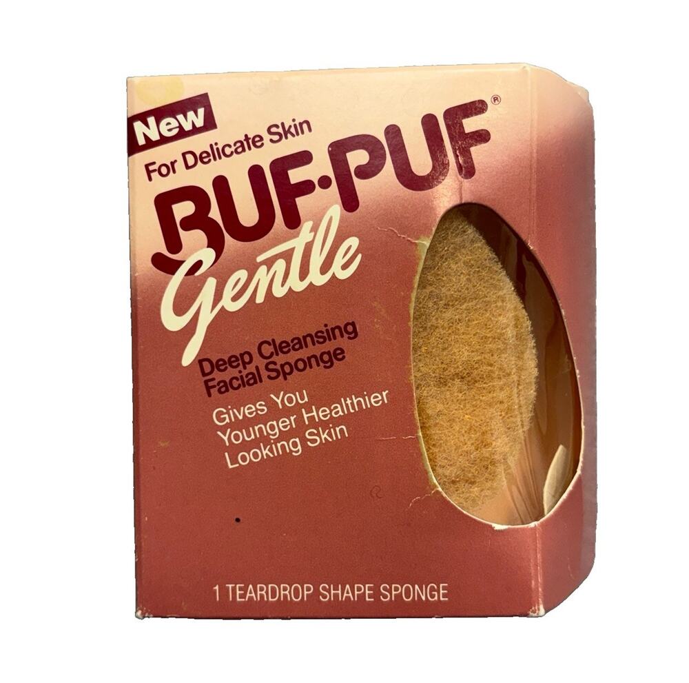 Buf Puf GENTLE Texture Deep Cleansing Facial Sponge 3M Vintage Deadstock NIB